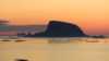 Træna i solnedgang